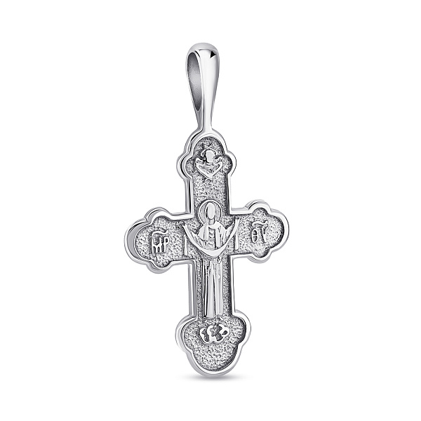 Двухсторонний серебряный крестик (арт. 7504/868) – изображение 3