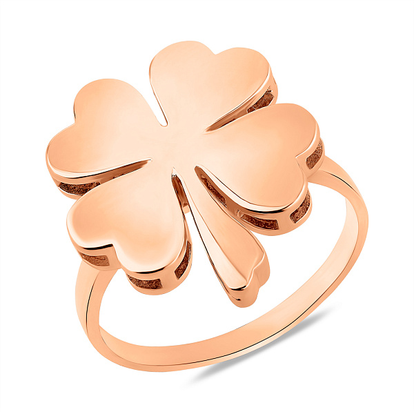 Золотое кольцо Клевер (арт. 156266) – изображение 1
