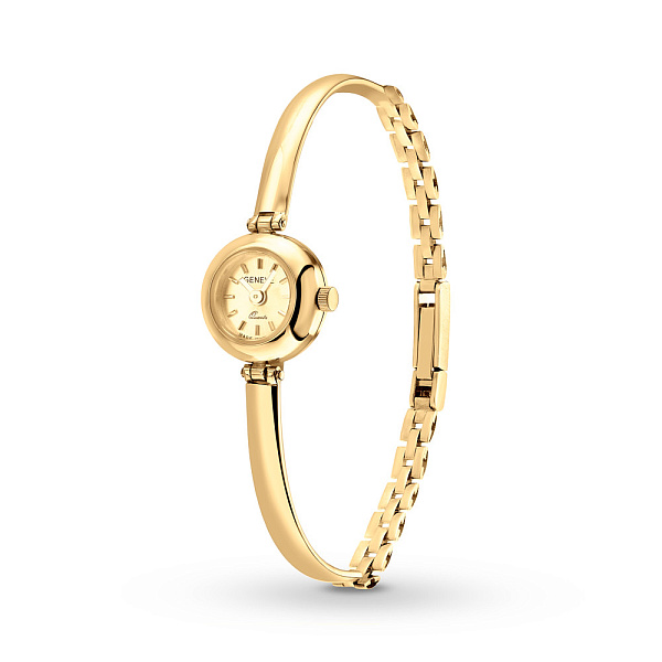 Тонкие часы из желтого золота (арт. 260108ж) – изображение 1