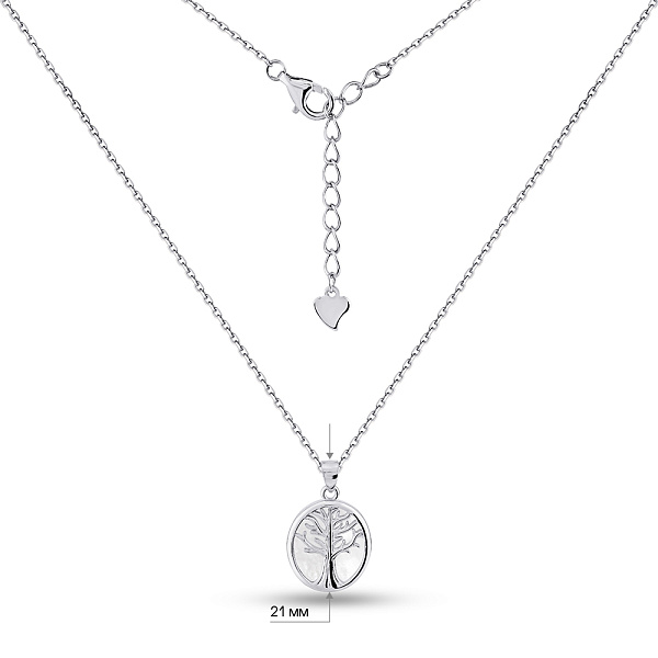 Срібне кольє Дерево життя (арт. 7507/2226п) – зображення 3