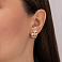 Серьги из красного золота без камней (арт. 111457м) – изображение 2