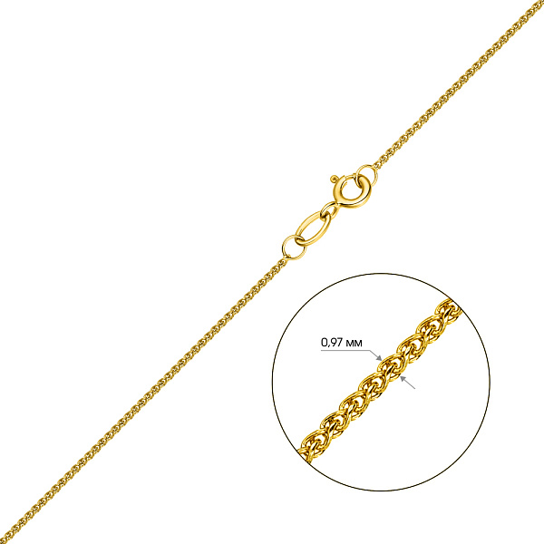 Золотая цепочка плетения Колосок (арт. 303402ж) – изображение 3