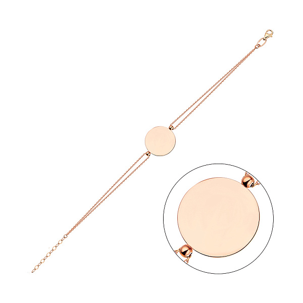 Браслет "Монеты" из красного золота (арт. 324795/20) – изображение 1