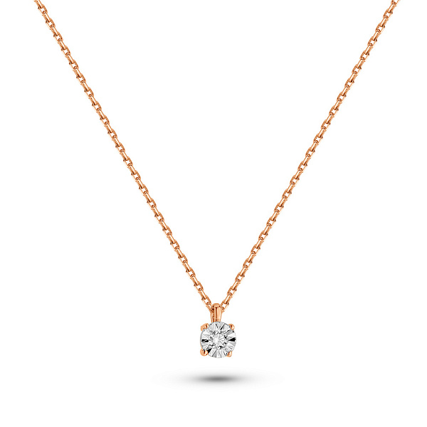 Золотое колье с бриллиантами (арт. Ц011667005) – изображение 1