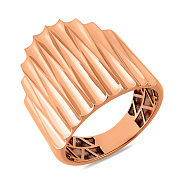 Фото Массивное кольцо из красного золота (арт. 156755)