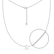 Кольє з білого золота зі перлиною (арт. 360357/5б)