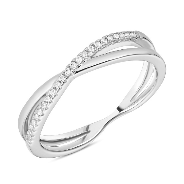 Серебряное кольцо с фианитами (арт. 7501/2941/1) – изображение 1