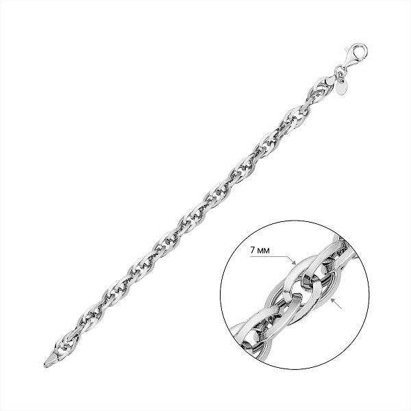 Браслет из серебра (арт. 7509/400Р) – изображение 2
