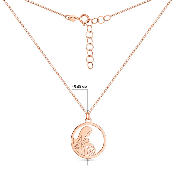 Золоте кольє "Для майбутньої мами" (арт. 352252) – зображення 4