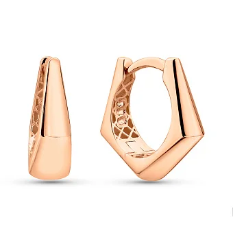 Золотые серьги-кольца (арт. 1091653)