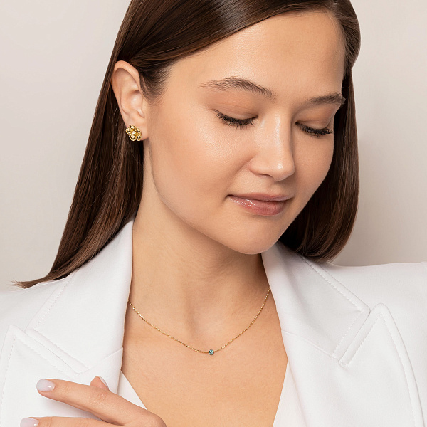 Золоте кольє Francelli (арт. 352917жд) – зображення 3