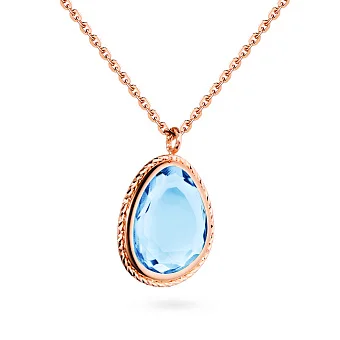 Золоте кольє з кварцом (арт. 351937Пкг)