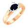 Золотое кольцо с сапфиром (арт. 149100Пс) – изображение 2