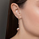 Длинные серьги из красного золота (арт. 1091566м) – изображение 2