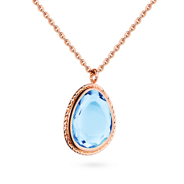 Золоте кольє з кварцом (арт. 351937Пкг) – зображення 1