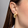 Золотые серьги Капля Francelli (арт. е1091753ж) – изображение 2