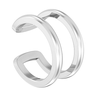 Каффа з білого золота без каміння (арт. 110854бЯ)