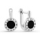Серьги из серебра с ониксом (арт. 7502/2000327о) – изображение 1