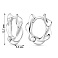 Серебряные серьги-конго (арт. 7502/10557/15) – изображение 2