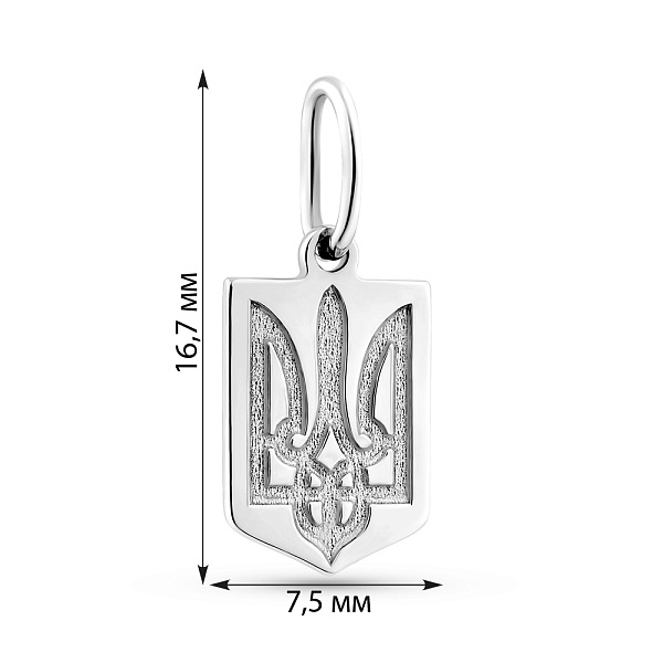 Золотой кулон Трезубец-Герб Украины (арт. 440899б) – изображение 2