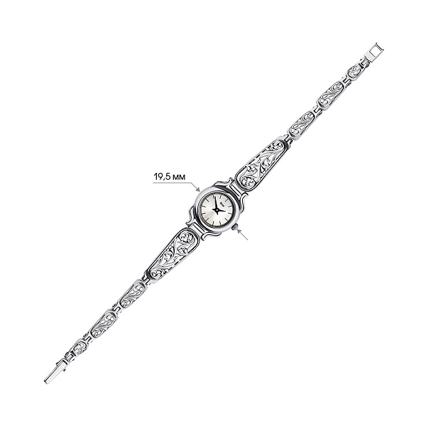 Серебряные часы (арт. 7926/7100006/3) – изображение 2