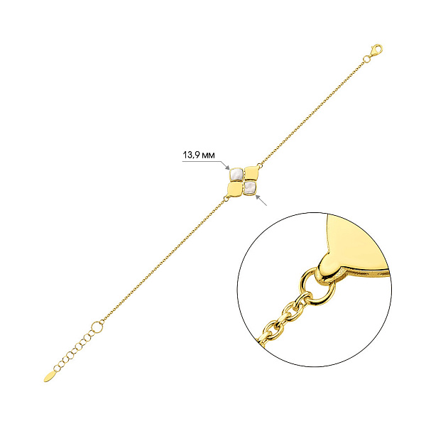 Браслет Francelli из желтого золота (арт. 326819жп) – изображение 4