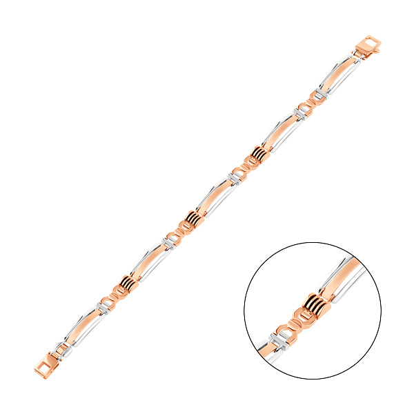 Золотой мужской браслет с ониксом (арт. 325536кбо) – изображение 1