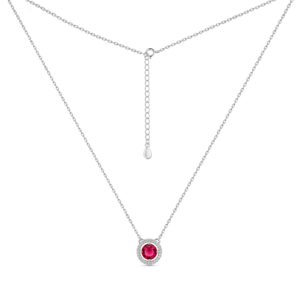 Серебряное колье с альпинитом (арт. 7507/2578ак) – изображение 2