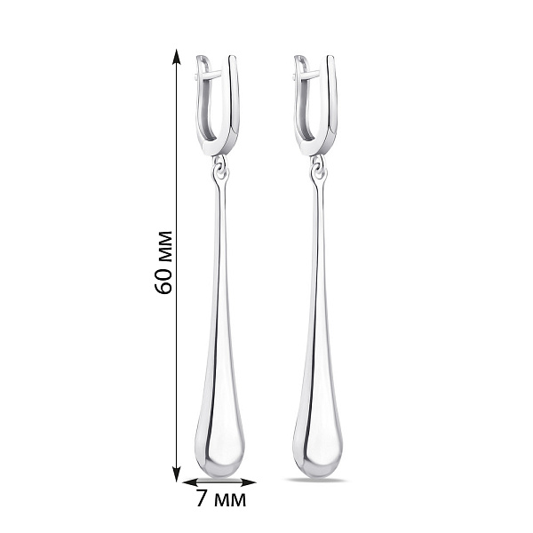 Сережки из серебра (арт. 7502/4254) – изображение 2