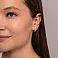 Золотые серьги без камней Олимпия (арт. 110208ж) – изображение 4
