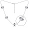Серебряное колье Клевер без камней (арт. 7507/2197/15) – изображение 1