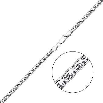 Срібний ланцюжок плетіння Струмочок з чорнінням (арт. 03022531ч)