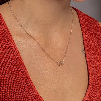 Золотой шарм-бусина «Цветок» (арт. 440390)