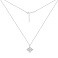 Серебрянное колье с подвеской с фианитами (арт. 7507/2670)