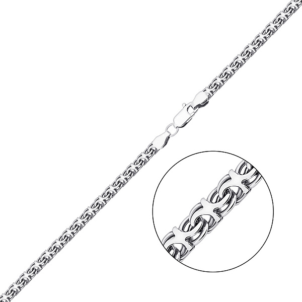 Срібний ланцюжок плетіння Струмочок з чорнінням (арт. 03022531ч) – зображення 1