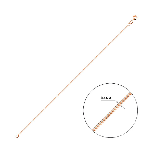 Золотой браслет на ногу (арт. ц313501рн) – изображение 3