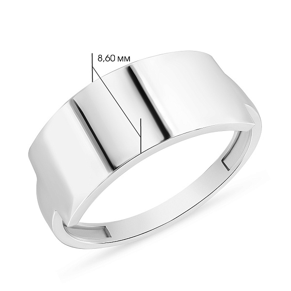 Каблучка з білого золота (арт. 155097б) – зображення 2