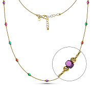 Фото Золотое колье Francelli (арт. 352463жцв)