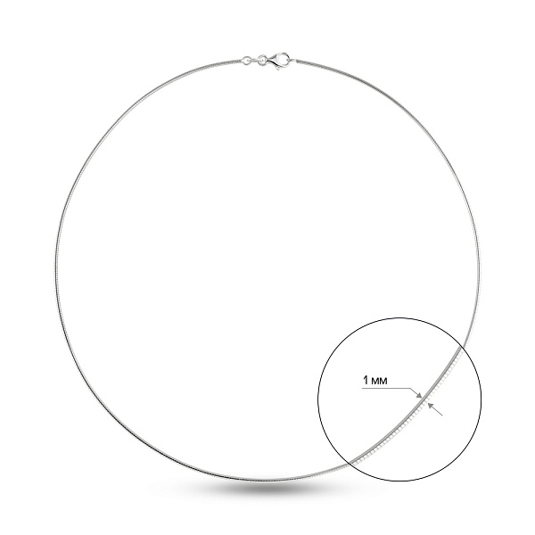 Кольє Francelli з білого золота (арт. 352529б) – зображення 5