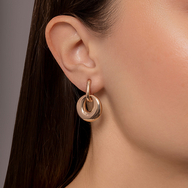 Серьги из красного золота (арт. 1092100) – изображение 5