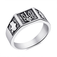 Печатка из серебра Герб Украины-Трезубец (арт. 7906/2070)