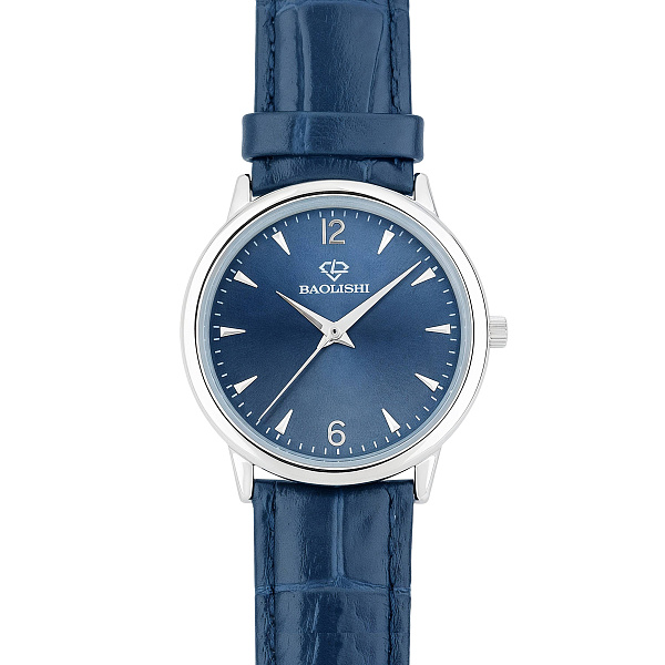 Массивные серебряные часы без камней (арт. 7526/336сс) – изображение 2