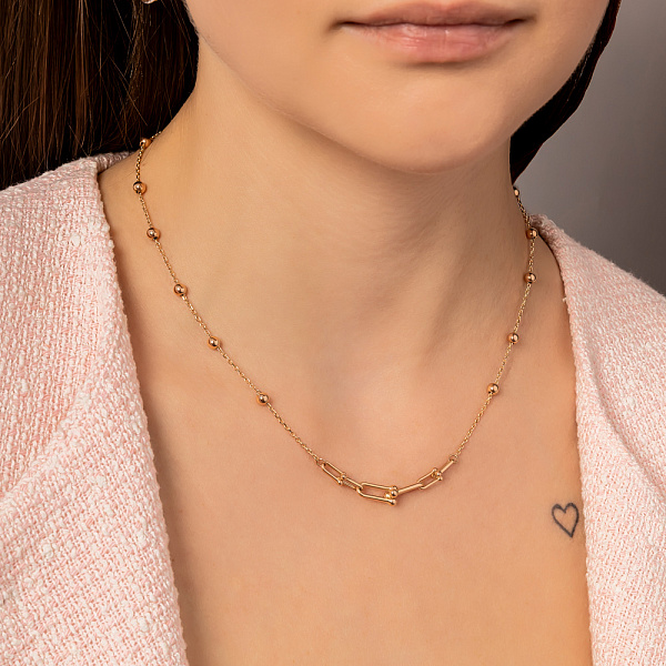 Колье из красного золота (арт. 352968) – изображение 4