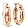 Серьги-кольца Олимпия с переплетением красного золота (арт. 106149/25) – изображение 2