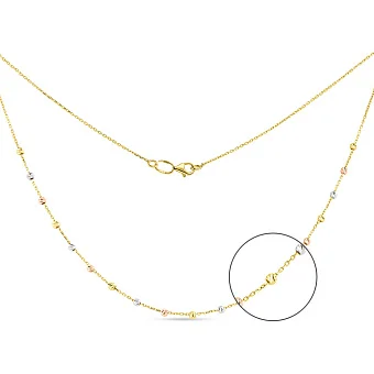 Золоте кольє в комбінованому кольорі металу (арт. 351296жбк)