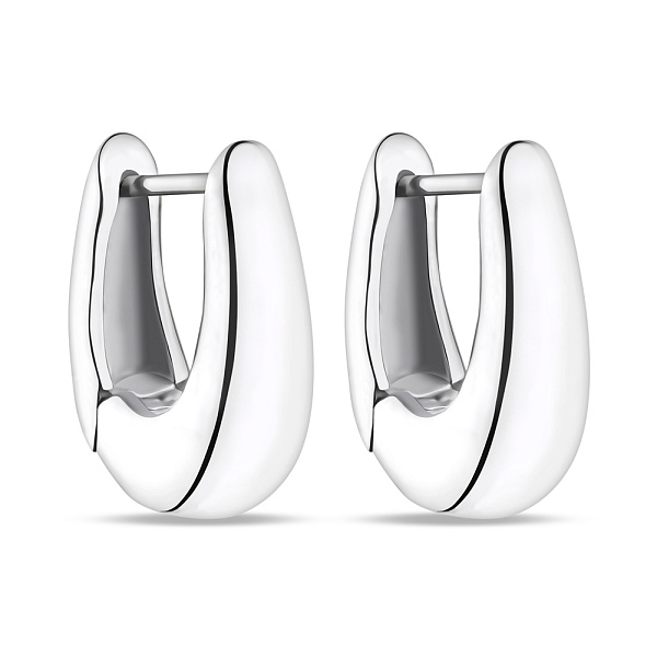 Серьги из серебра без камней  (арт. 7502/2350) – изображение 1