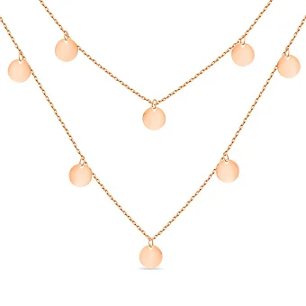 Кольє "Монети" з червоного золота (арт. 351958/8)