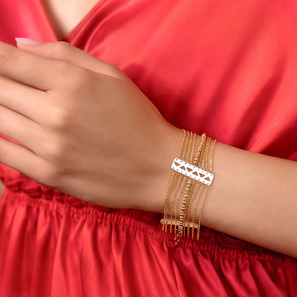 Браслет Francelli из желтого золота (арт. 3261044ж) – изображение 3