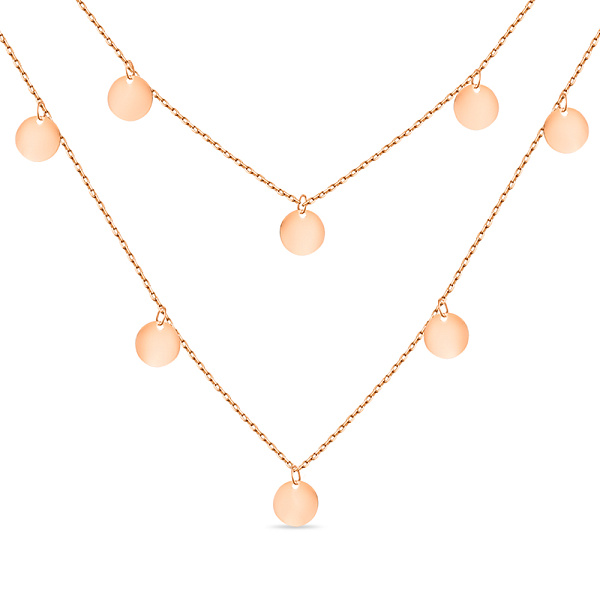 Кольє "Монети" з червоного золота (арт. 351958/8) – зображення 1