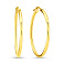 Серьги-кольца из желтого золота (арт. 100742/40ж) – изображение 1